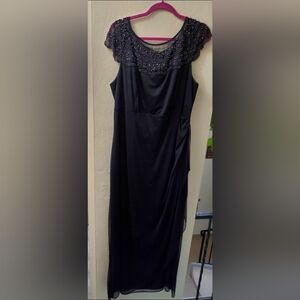 XSCAPE Embellished Neck Gown